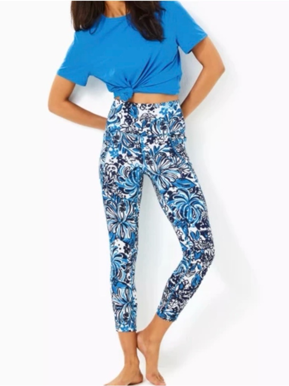 Lilly Pulitzer South Beach High Rise Mid Low Tide Navy Pandarama